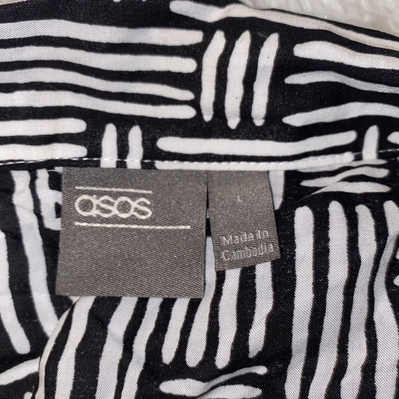 ASOS Tribal Printed Short Sleeve Button Blouse - Picture 5 of 5